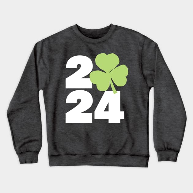 2024 St Patricks Day Crewneck Sweatshirt by ellenhenryart